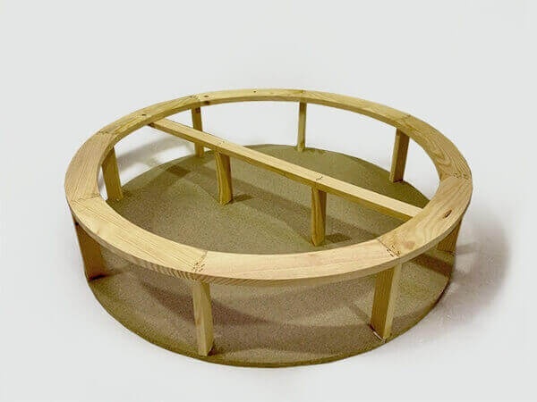 pouf madera